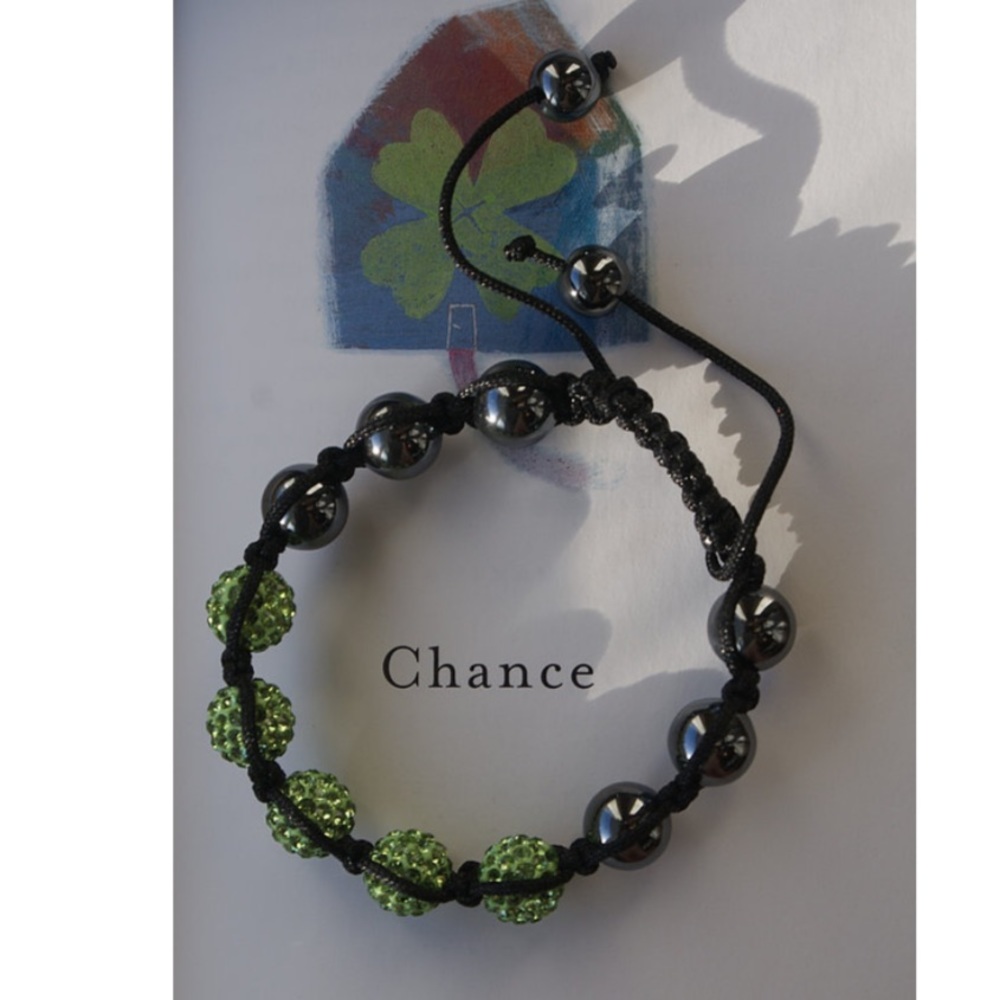 Green shamballa bracelet